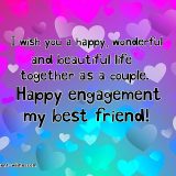 engagement wishes for best friend