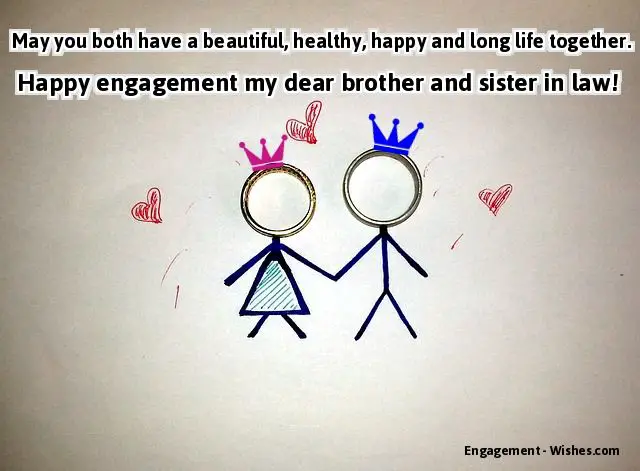 engagement wishes for brother and sister in law